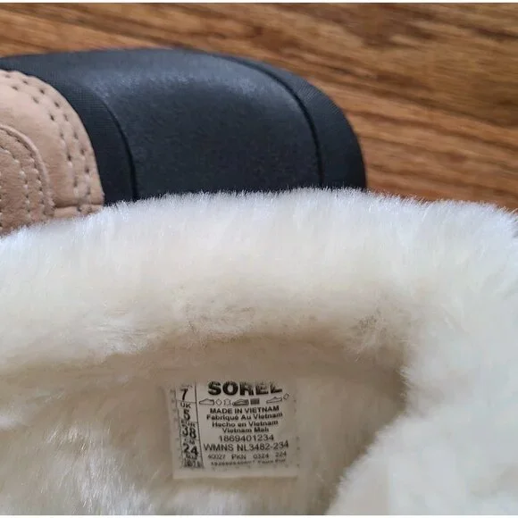 Sorel Snow Angel Taupe Waterproof Insulated Winter & Snow Lace Boots Womens Sz 7 - Picture 15 of 15